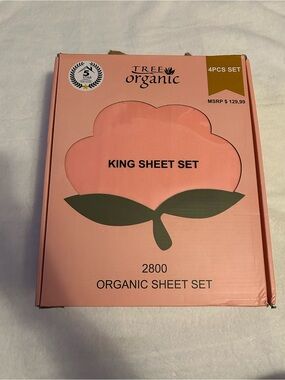 Tree Organic Rose Pink Sheets